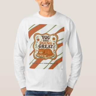 T-shirt Chemise de collège rayée orange personnalisée pour