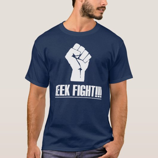 T-shirt Chemise de combat de geek (Devant)