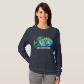 T-shirt Chemise de conception d'art de pixel de mer Draak (Devant entier)