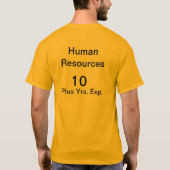 T-shirt Chemise de conception de résumé (Dos)