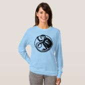 T-shirt Chemise de conception de singe (Devant entier)