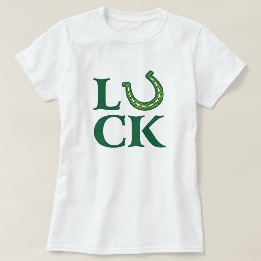 T-shirt Chemise de conception de tatouage Lucky Horseshoe (Design devant)