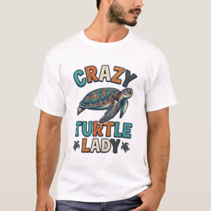 T-shirt Chemise de conception de tortue de mer vintage Cra