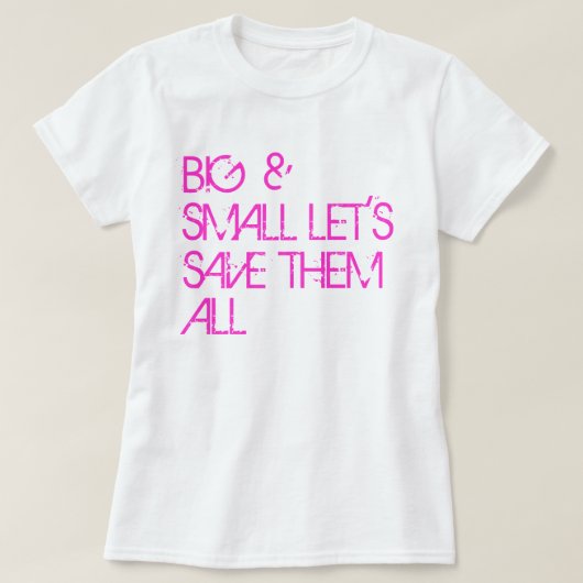 T-shirt Chemise de conscience de cancer du sein : Grand et (Design devant)