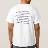 T-shirt chemise de conversation (artiste) (Dos)
