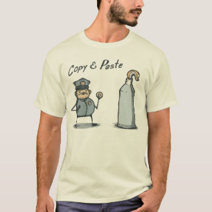 T-shirt Chemise de copie et de pâte