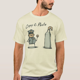 T-shirt Chemise de copie et de pâte