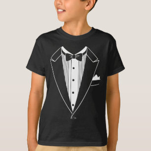 T-shirt Chemise de costume smoking Hommes Femmes Enfants N