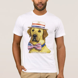 T-shirt Chemise de couleur de chien jaune