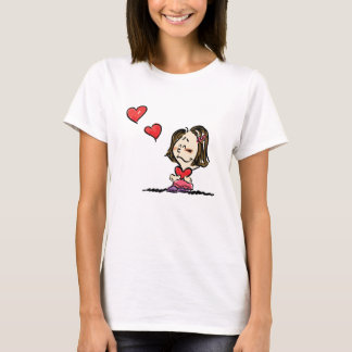 T-shirt Chemise de couples de Saint-Valentin pour l'amie