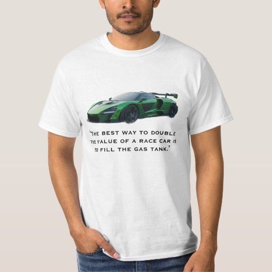 T-shirt Chemise de course automobile (Devant)
