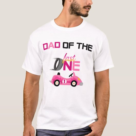 T-shirt Chemise de course Girl Fast ONE pour papa (Devant)