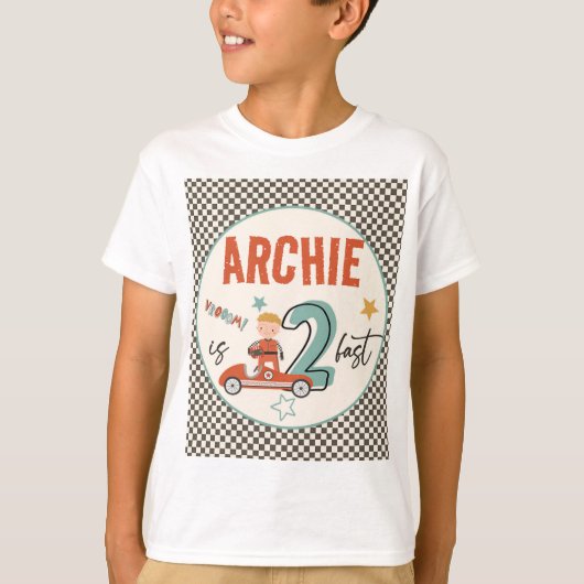T-shirt Chemise de course pour enfants à thème T (Devant)