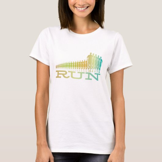 T-shirt Chemise de course rétro (Devant)