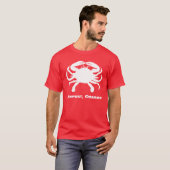 T-shirt Chemise de crabe de l'Oregon Newport (Devant entier)