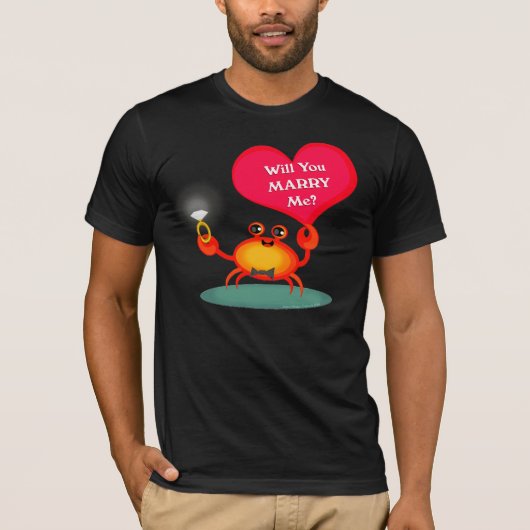 T-shirt Chemise de crabe Fiançailles mariage (Devant)