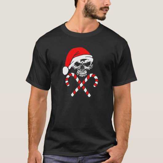T-shirt Chemise de crâne de Noël (Devant)
