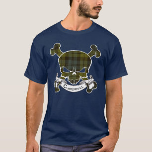T-shirt Chemise de crâne de tartan de Campbell