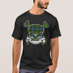 T-shirt Chemise de crâne de tartan de Ferguson