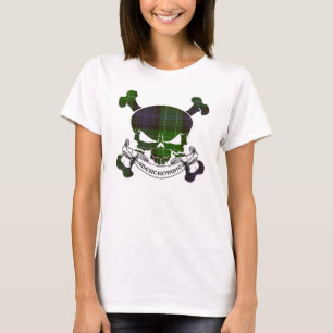 T-shirt Chemise de crâne Tartan Abercrombie