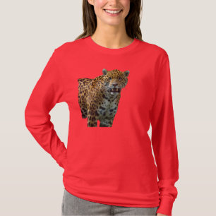 T-shirt Chemise de créateur de gros chats Jaguar Sauvage