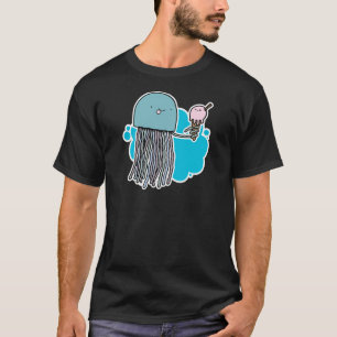 T-shirt Chemise de crème glacée de gelée et (foncée)