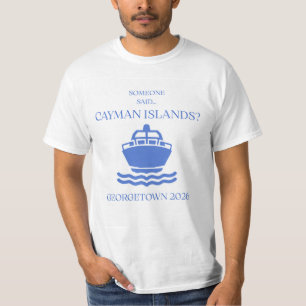 T-shirt Chemise de croisière chic à Georgetown aux îles Ca