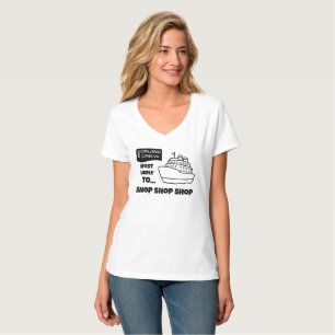T-shirt Chemise de croisière drôle la plus susceptible de