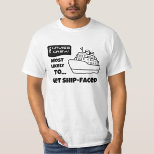 T-shirt Chemise de croisière drôle la plus susceptible de