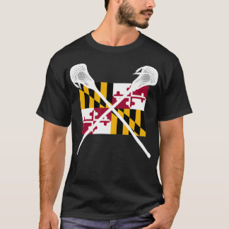 T-shirt Chemise de crosse Maryland Lax MD Joueur de l'équi