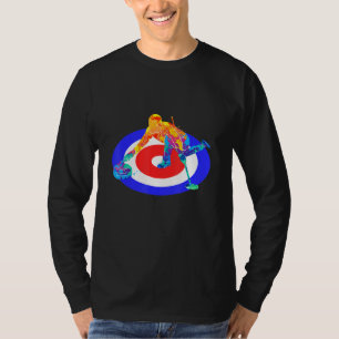 T-shirt Chemise de curling Joueur de curling