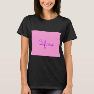 T-shirt Chemise de Cursive de la Californie