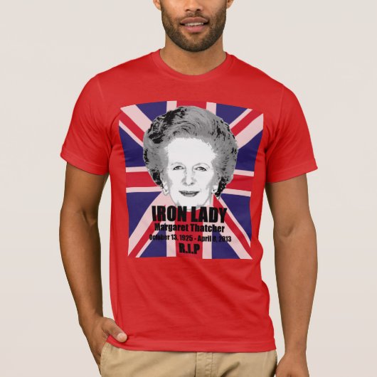 T-shirt Chemise de Dame de fer de Margaret Thatcher (Devant)