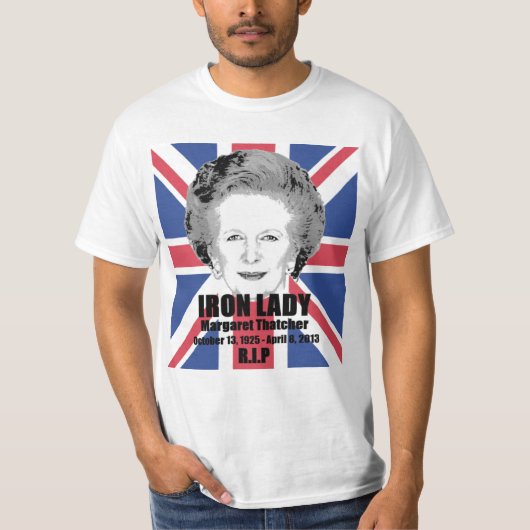 T-shirt Chemise de Dame de fer de Margaret Thatcher (Devant)