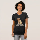 T-shirt Chemise de dames de caniche (Devant entier)