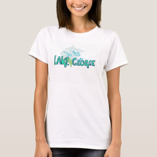 T-shirt Chemise de dames de George de lac (Devant)
