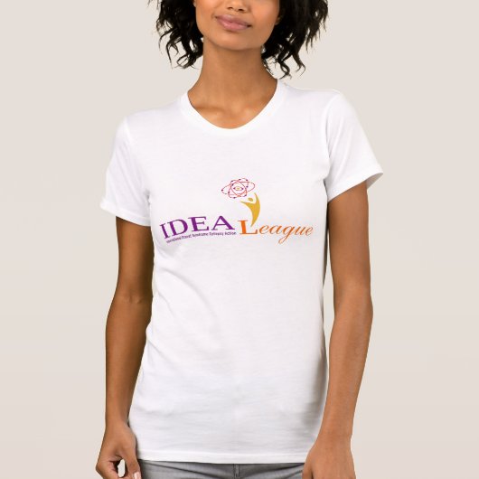 T-shirt Chemise de dames de ligue d'IDÉE (Devant)