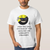 T-shirt Chemise de défi de boule d'Ancap (Devant)