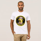 T-shirt Chemise de Démocrate de chien jaune (Devant entier)