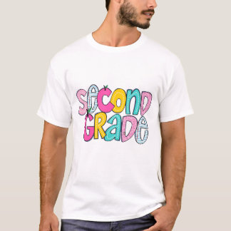 T-shirt Chemise de deuxième année pour enfants, Chemise de