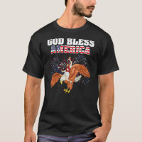 Chemise de Dieu Béni à l'Amérique Jésus chevauchan