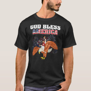 T-shirt Chemise de Dieu Béni à l'Amérique Jésus chevauchan