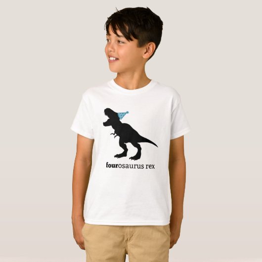 T-shirt chemise de dinosaure de famille de rex de (Devant entier)