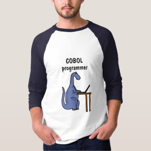 T-shirt Chemise de dinosaure de programmeur de COBOL d'AL