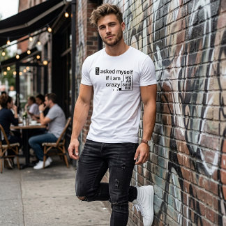 T-shirt Chemise de discussion avec soi-même folle - T-shir