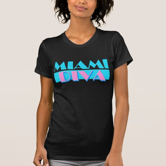 T-shirt Chemise "de diva de Miami" (Devant)
