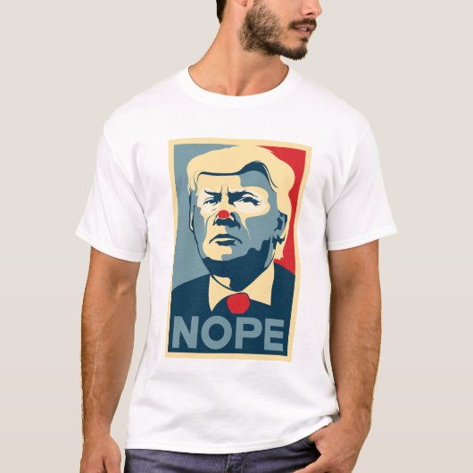 T-shirt Chemise de Donald Trump "NOPE" (Devant)