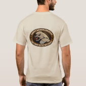 T-shirt Chemise de dos de coalition de blaireau d'argent (Dos)