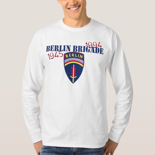 T-shirt Chemise de douille de brigade de Berlin longue (Devant)