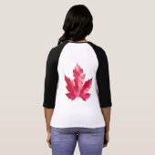 T-shirt Chemise de douille de femmes du Canada (Dos entier)